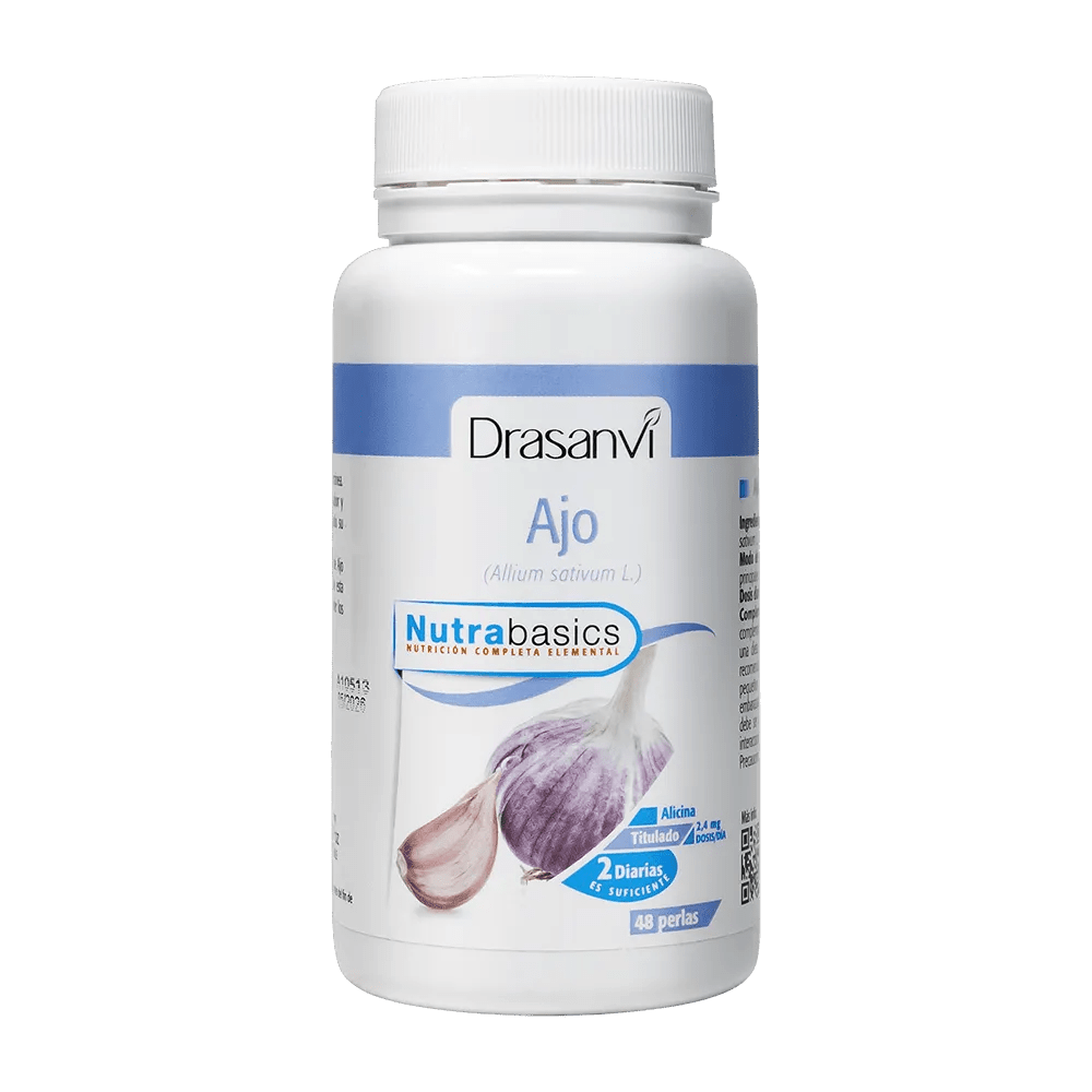 Ajo Macerado 1000 mg Bote 48 Perlas Nutrabasics Drasanvi