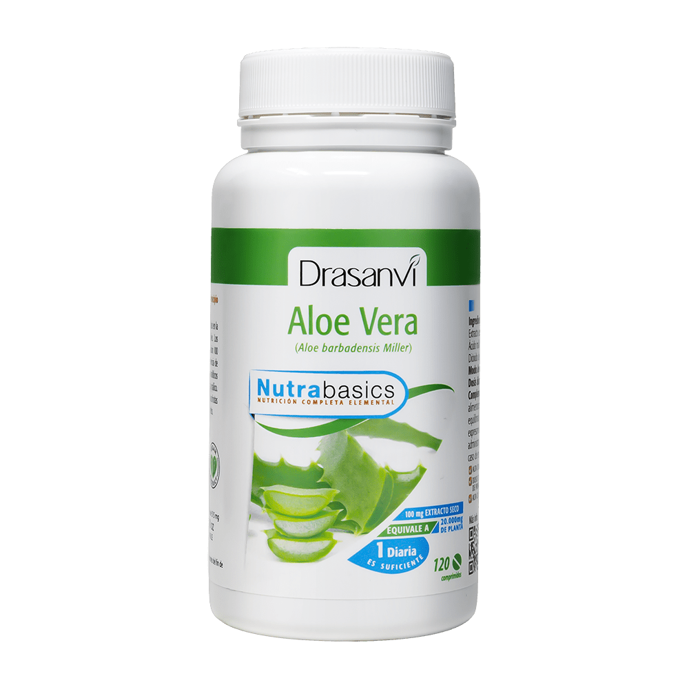 Aloe Vera Bote 120 Comprimidos Nutrabasics Drasanvi
