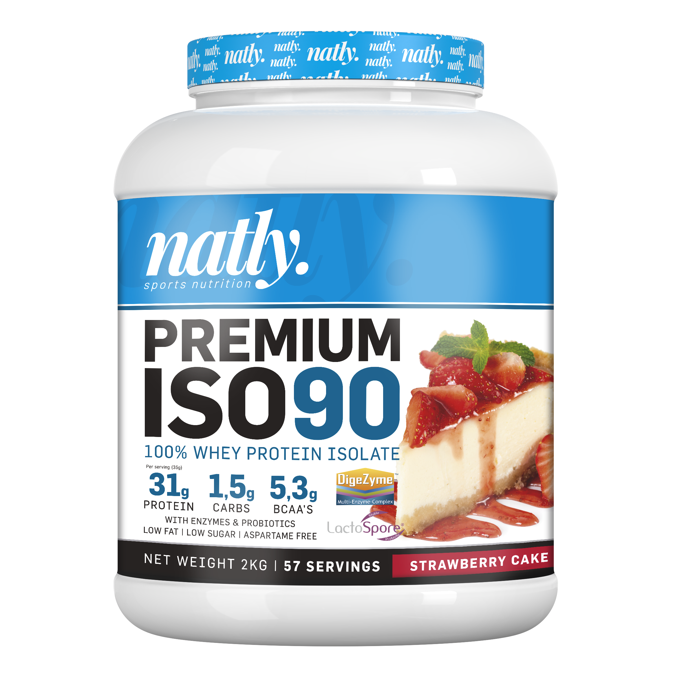 Premium ISO 90 2kg Sabor tarta de fresa