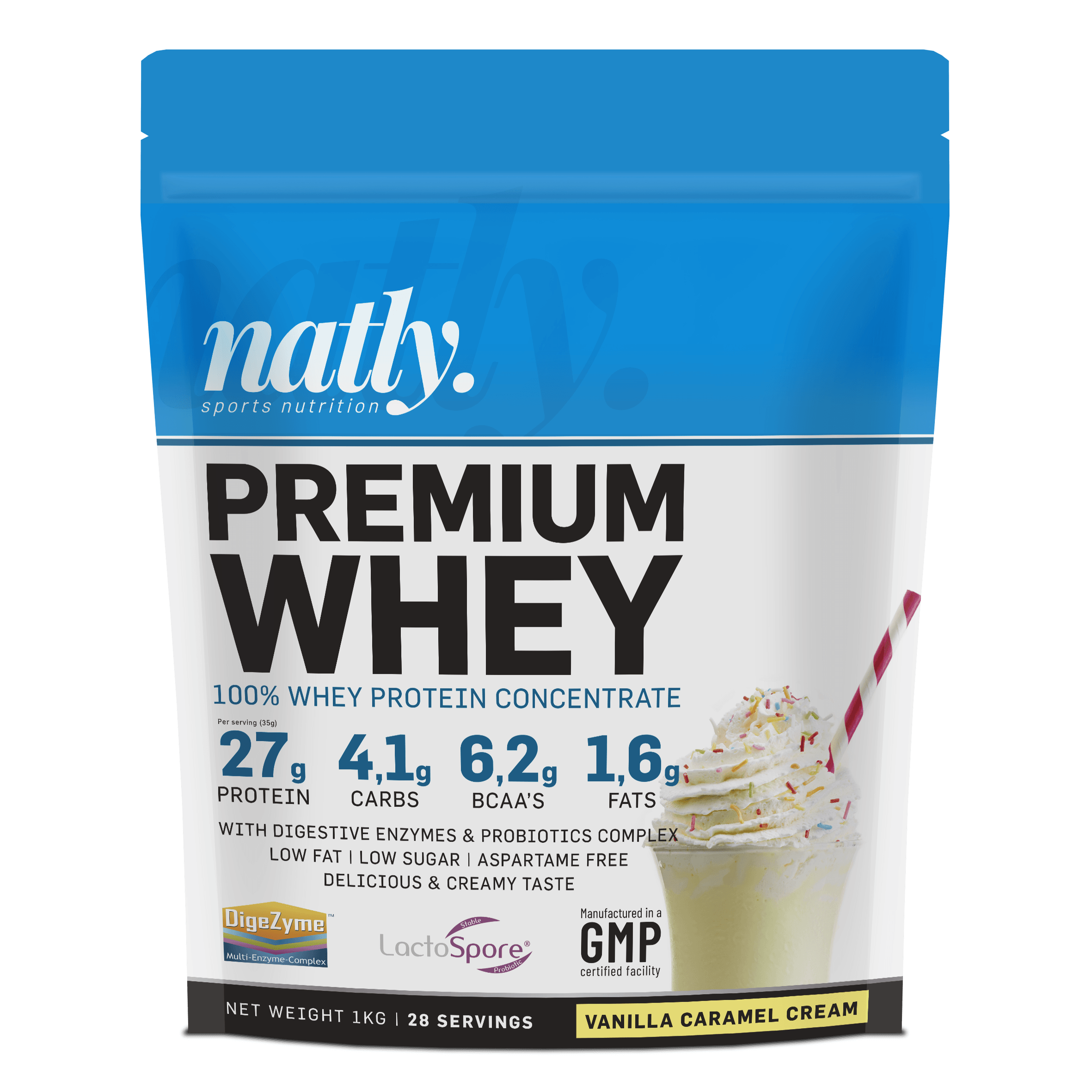 Premium whey vanilla caramel cream 1kg