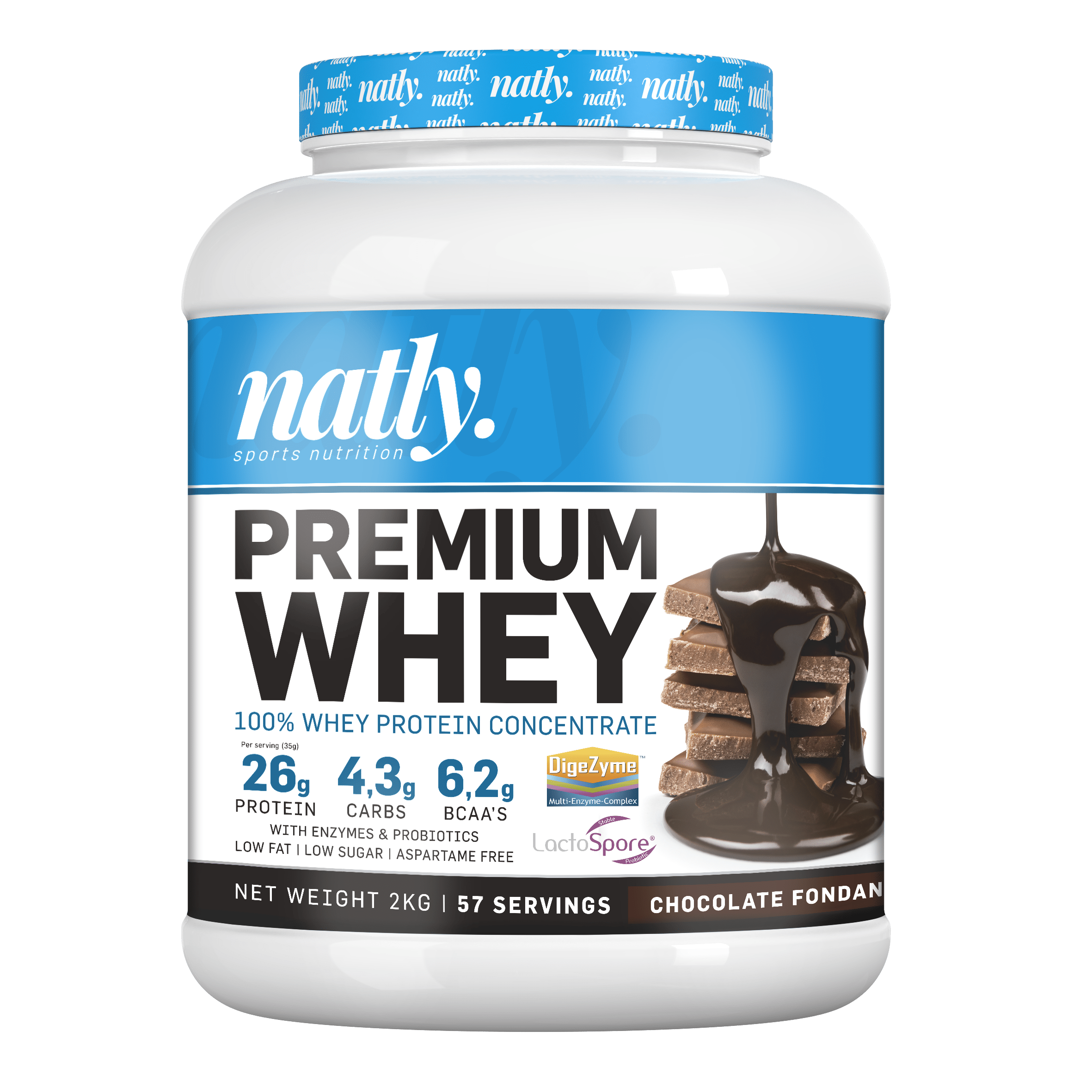 Premium whey vanilla caramel cream 2kg Sabor Chocolate