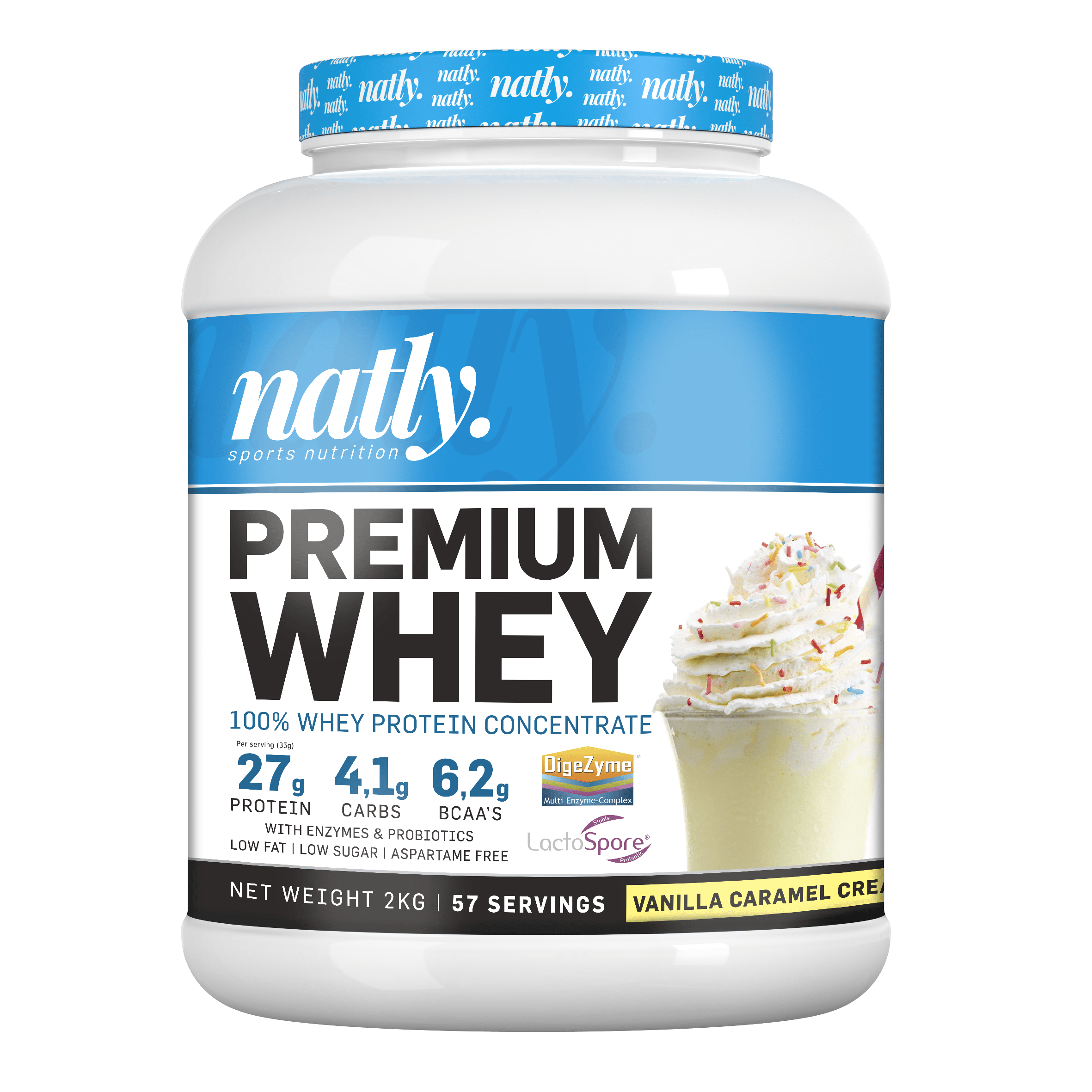 Premium whey vanilla caramel cream 2kg