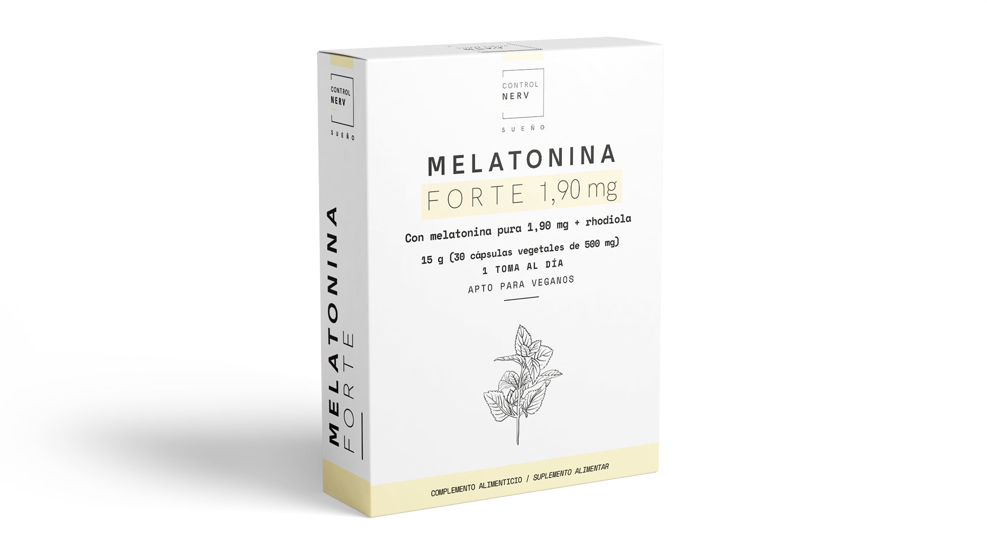 Melatonina Forte 1,90 mg 30 cápsulas vegetales