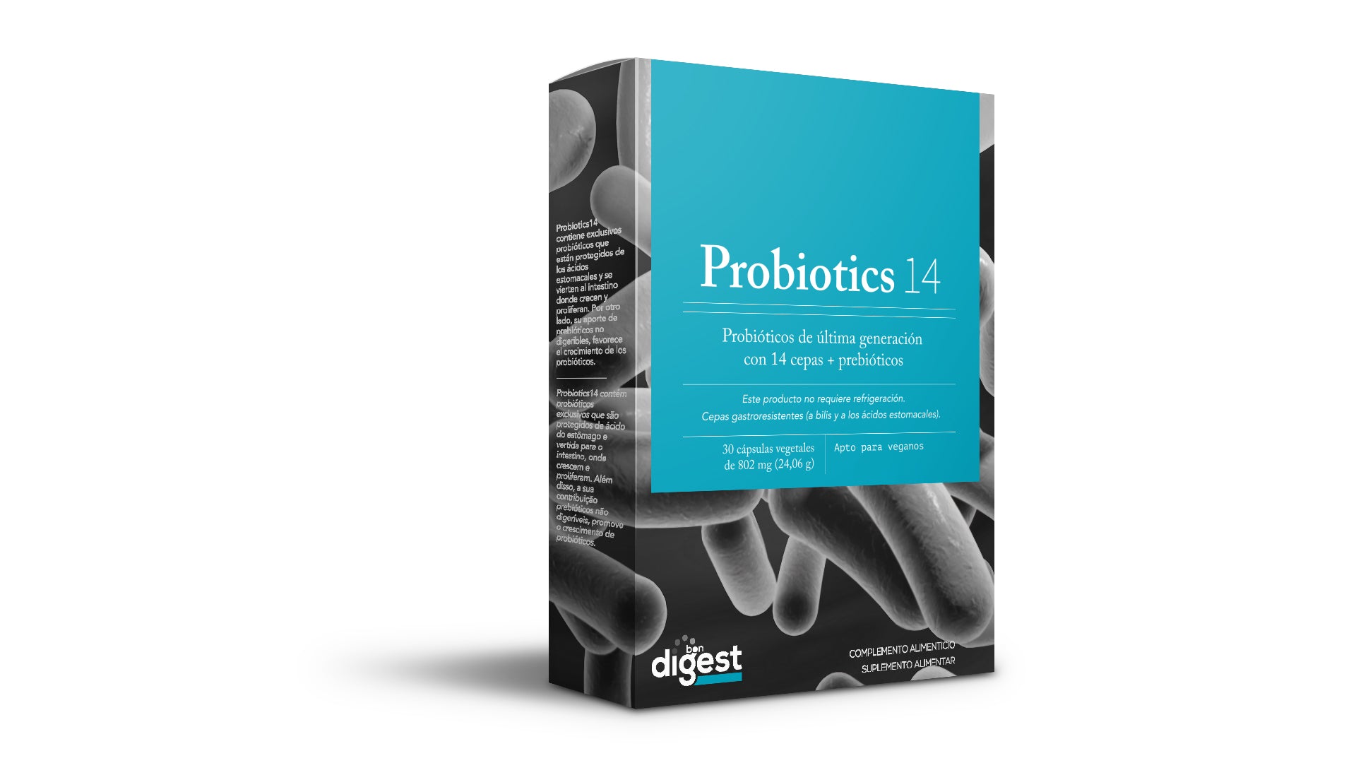 Probiotics 14 30 cápsulas vegetales de 802 mg