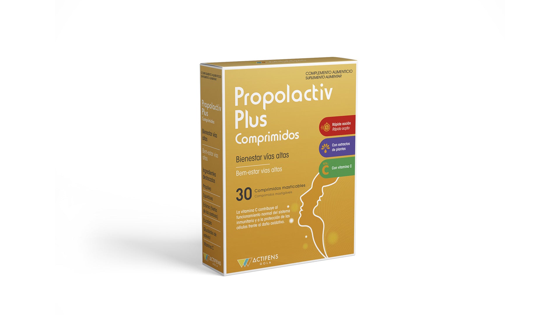 Propolactiv plus comprimidos 30 comprimidos masticables de 1.000 mg